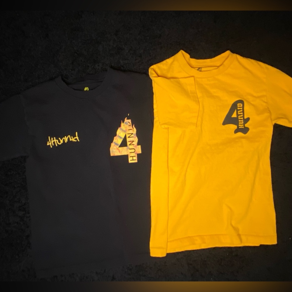 LOT of Men’s Small 4Hunnid shirts, brand created by the Rapper YG